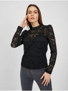 Tričká s dlhým rukávom pre ženy ORSAY - čierna #582074
