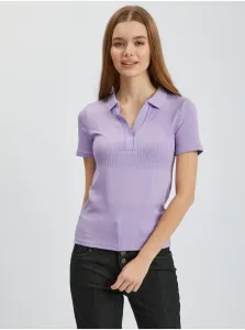 Orsay Light Purple Womens Knitted Polo T-Shirt - Women #6541750