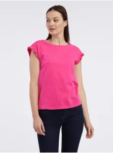 Tmavo ružové dámske tričko ORSAY #7305002