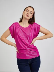 Tmavo ružové dámske tričko ORSAY