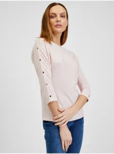 Tričká s dlhým rukávom pre ženy ORSAY - svetloružová