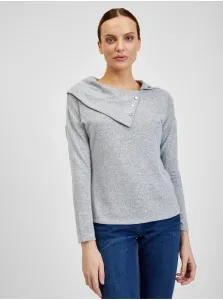Orsay Grey Ladies T-Shirt with Decorative Details - Women