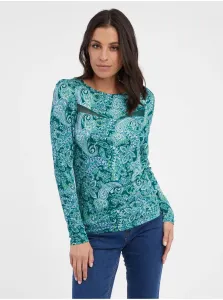 Orsay Turquoise women's patterned top - Ladies