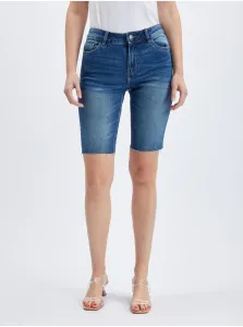 Tmavomodré dámske džínsové kraťasy ORSAY #6249339