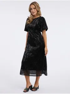 Orsay Black women's sequin midi dress - Women's #8148328