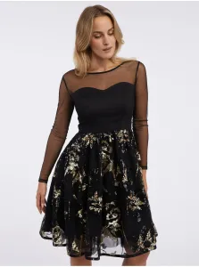 Orsay Black women's dress with sequins - Women's #8343435