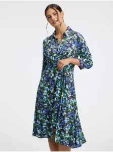 Orsay Green & Blue dámske kvetinové košeľové šaty - ženy