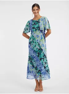 Orsay Blue Women Floral Midi Dress - Women #7646556