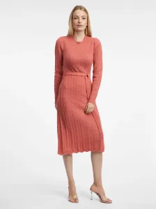 Tehlové dámske svetrové šaty s prímesou vlny ORSAY #8032741