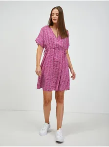 Dark pink patterned dress ORSAY - Women #621658