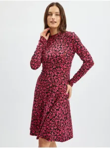 Orsay Black-pink Women Floral Dress - Women #6211048