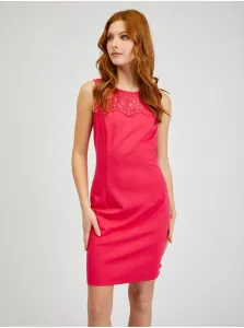 Orsay Dark pink Women's Sheath Dress with Lace - Women #6211340