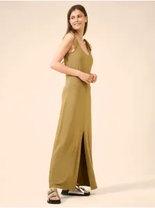 Khaki maxi dresses for hangers with slit ORSAY - Women #620323