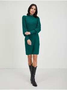 Dark green women's sweater dress ORSAY - Women