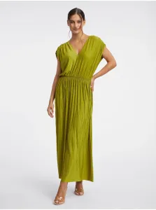 Orsay Green Pleated Maxidresses - Ladies #7456220