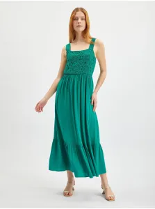 Orsay Zelené dámske maxi šaty - ženy