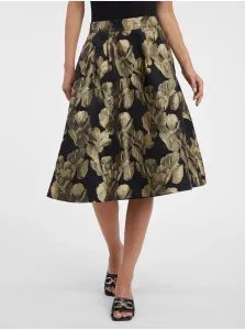 Orsay Gold-Black Women's Floral Skirt - Women's