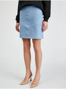 Orsay Light blue skirt for women in suede finish - Ladies #6541769
