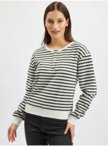 Orsay Black & White Ladies Striped Sweatshirt - Women #6212280