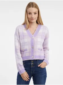 Orsay Light Purple Women's Check Cardigan - Women's #7996889
