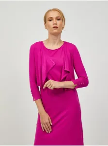 Dark Pink Short Cardigan with Three-Quarter Sleeve ORSAY - Women