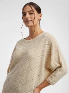 Orsay Beige Women Patterned Sweater - Women #7390976