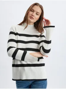 Orsay Black & White Ladies Striped Sweater - Women #6211353