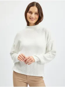 Orsay White Ladies Patterned Sweater - Women #6211078