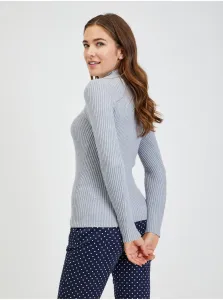 Light gray women's ribbed sweater ORSAY - Ladies #4492144