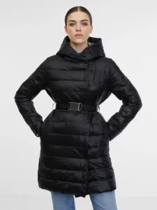 Čierny dámsky prešívaný kabát ORSAY