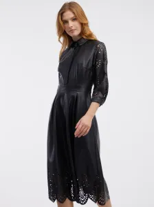 Orsay Black Women's Faux Leather Dress - Women's #9083487
