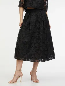 Orsay Black Women's Lace Midi Skirt - Women's #8954850