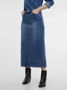Orsay Blue women's denim midi skirt - Women's