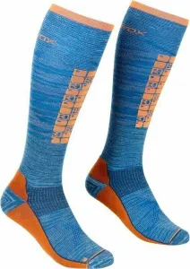 Ortovox Ski Compression Long M Safety Blue 45-47 Lyžiarske ponožky