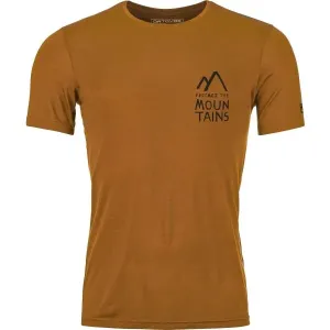 ORTOVOX 120 COOL TEC MTN DUO TS M Pánske tričko, oranžová, veľkosť