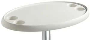 Osculati White oval table 762 x 457 mm #6301996