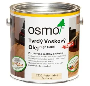 OSMO Tvrdý voskový olej RAPID 2,5 l 3240 - biely transparentný