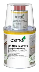 OSMO - 2K Olej na drevo 6118 - svetlosivý transparentný 1 l