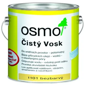 OSMO Čistý vosk - prírodný vosk na drevo 2,5 l 1101 - bezfarebný