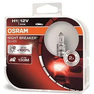 OSRAM H1 Night Breaker SILVER + 100 %, 2 ks