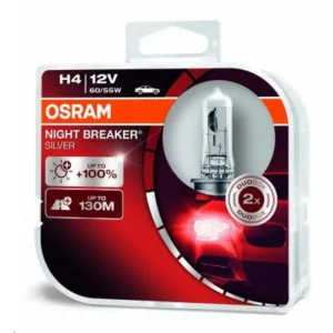 OSRAM H4 Night Breaker SILVER + 100 %, 2 ks