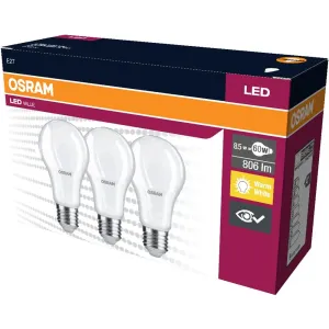 LED žiarovka Osram, 8.5 W, E27, 3pack