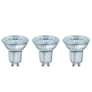 LED žiarovka Osram BASE, GU10, 3,6W, neutrálna biela, 3 ks