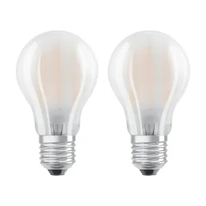 OSRAM LED žiarovka E27 6,5W teplá biela 2 kusy