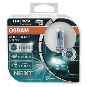 OSRAM H4 Cool Blue Intense Next Generation, 12 V, 60/55 W, P43t, Duobox