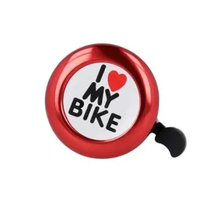 Zvonček na bicykel Forever Red I love my bike #3746071