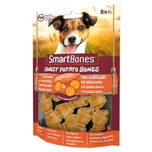 SmartBones / SmartSticks maškrty, 3 balenia - 2 +1 zdarma - Smartbones Sweet Potato žuvacie kosti pre malé psy 3 x 8 kusov