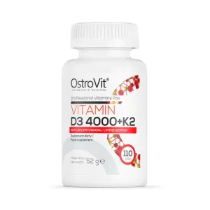 Vitamín D3 4000 + K2 - OstroVit 100 tbl