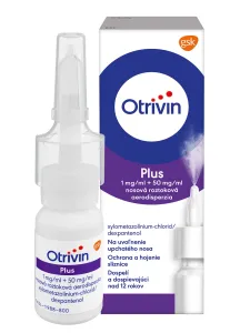 Otrivin Plus nosový sprej, hojivý účinok, nádcha a upchatý nos 10 ml