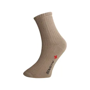 Ponožky pre osoby s objemnými nohami - béžové - Ovecha Veľkosť: XXL (43-48)